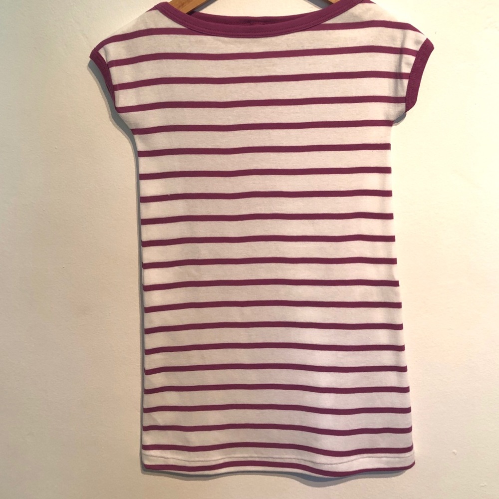 Classic Purple Strip Night Gown